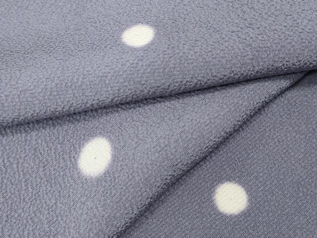 平和屋着物●上質な小紋　丸文　蛍暈し　ロング丈　正絹　逸品　CABF3314ut