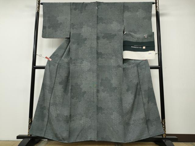 平和屋着物●江戸小紋　内田秀一　寄せ小紋柄　反端付き　正絹　逸品　CABF3317ut