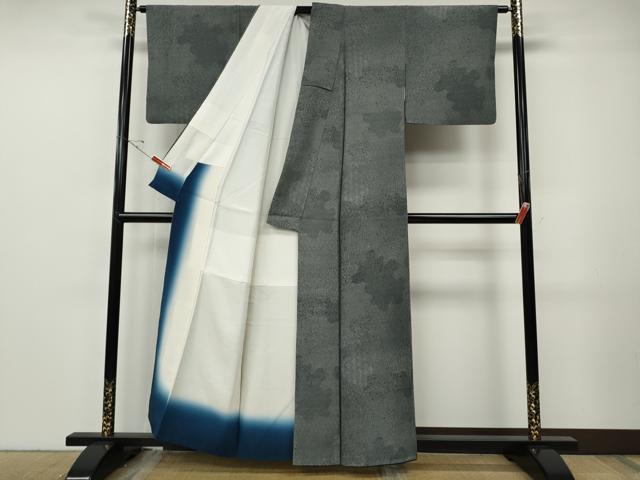 平和屋着物●江戸小紋　内田秀一　寄せ小紋柄　反端付き　正絹　逸品　CABF3317ut