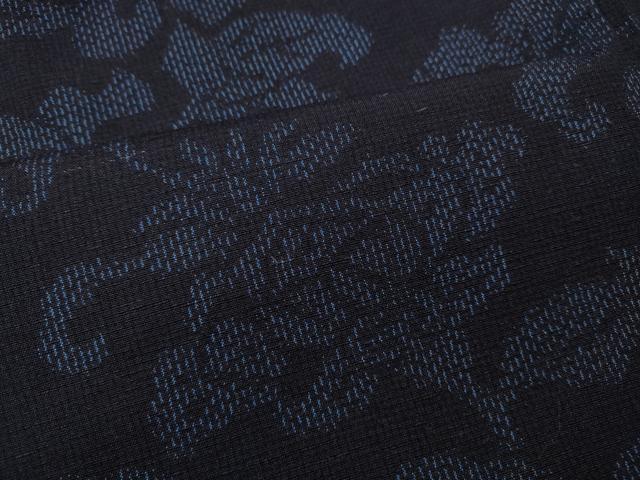 平和屋着物●結城紬　枝花文　正絹　逸品　未使用　CABF3318ut