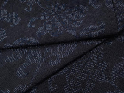 平和屋着物●結城紬　枝花文　正絹　逸品　未使用　CABF3318ut
