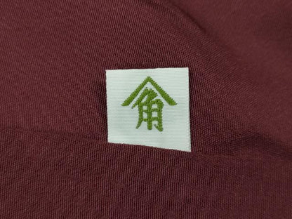 平和屋着物●上質な小紋　唐草文　黒地　正絹　逸品　CABF3319ut