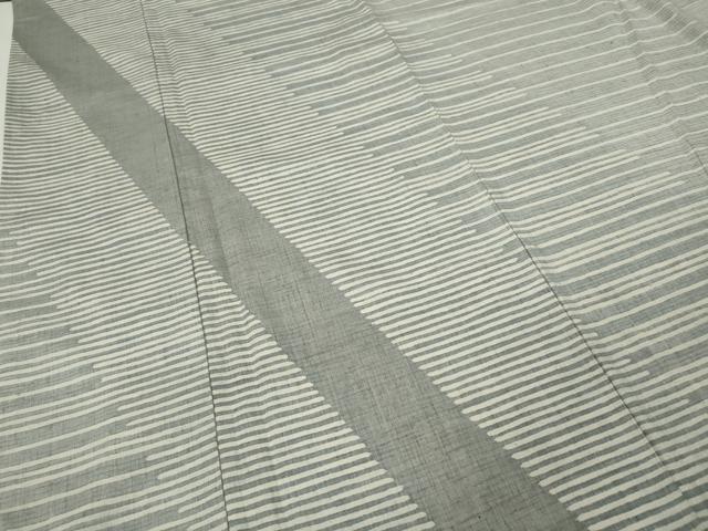 平和屋着物●訪問着　紬地　吉祥横段文　正絹　逸品　CABF3320ut