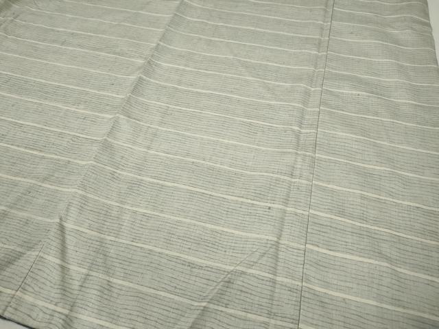 平和屋着物●訪問着　紬地　吉祥横段文　正絹　逸品　CABF3320ut