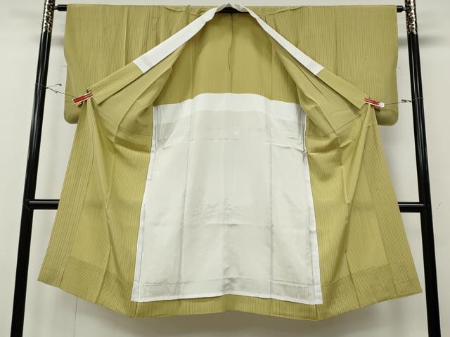 平和屋着物●長襦袢　無双仕立て　縞　正絹　逸品　CABF3321ut