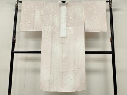 平和屋着物●長襦袢　無双仕立て　鹿の子七宝文　暈し染め　正絹　逸品　CABF3325ut