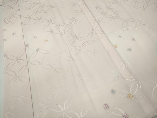 平和屋着物○長襦袢 無双仕立て 鹿の子七宝文 暈し染め 正絹 逸品