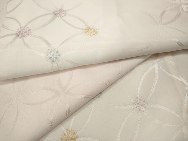 平和屋着物○長襦袢 無双仕立て 鹿の子七宝文 暈し染め 正絹 逸品