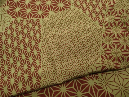 平和屋着物●長襦袢　無双仕立て　切嵌麻の葉文　やまと誂製　正絹　逸品　CABF3327ut
