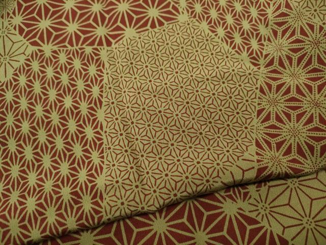 平和屋着物●長襦袢　無双仕立て　切嵌麻の葉文　やまと誂製　正絹　逸品　CABF3327ut