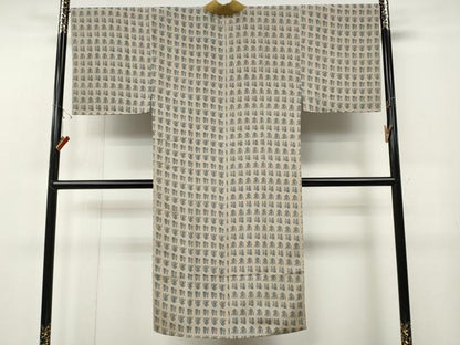 平和屋着物●男性　長襦袢　袷　福寿　正絹　逸品　CABF3331ut