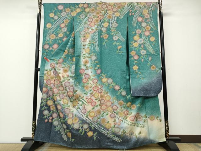 平和屋着物●豪華振袖　作家物　辻が花　絞り　暈し染め　金彩　正絹　逸品　CABF3333ut