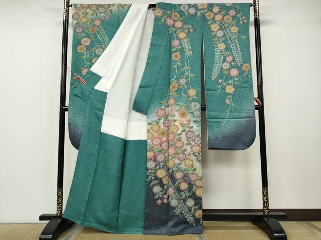 平和屋着物●豪華振袖　作家物　辻が花　絞り　暈し染め　金彩　正絹　逸品　CABF3333ut