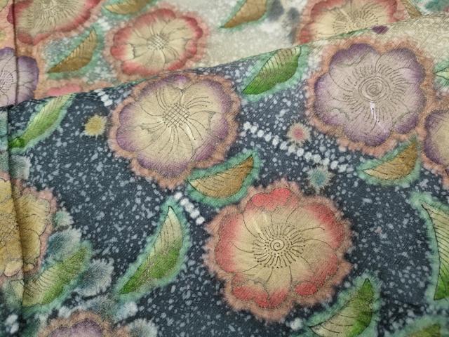 平和屋着物●豪華振袖　作家物　辻が花　絞り　暈し染め　金彩　正絹　逸品　CABF3333ut