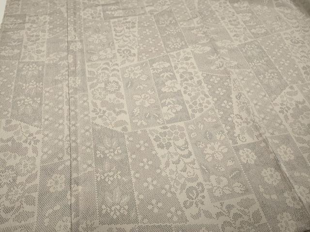 平和屋着物●本塩沢　吉祥花文　ロング丈　正絹　逸品　CABF3342ut