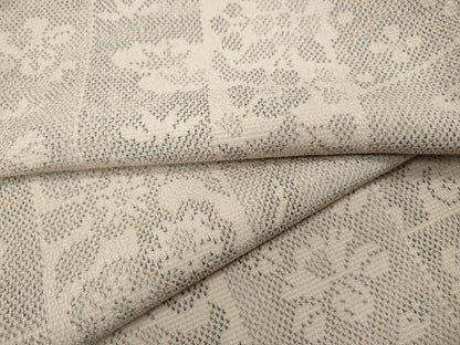 平和屋着物●本塩沢　吉祥花文　ロング丈　正絹　逸品　CABF3342ut