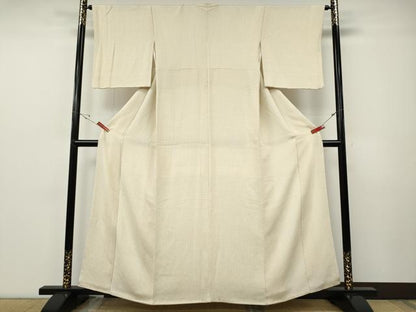 平和屋着物●上質な小紋　丸文　鬼しぼ縮緬　正絹　逸品　CABF3346ut