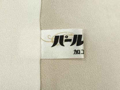 平和屋着物●上質な小紋　丸文　鬼しぼ縮緬　正絹　逸品　CABF3346ut