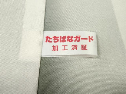 平和屋着物●上質な紬　霞文　背抜き仕立て　正絹　逸品　CABF3347ut