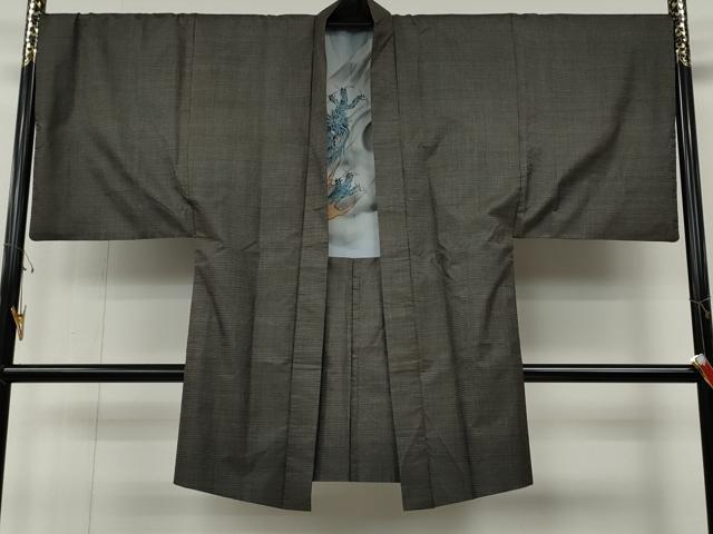 平和屋着物●男性　本場大島紬　アンサンブル　100亀甲　総詰め　正絹　逸品　CABF3351ut