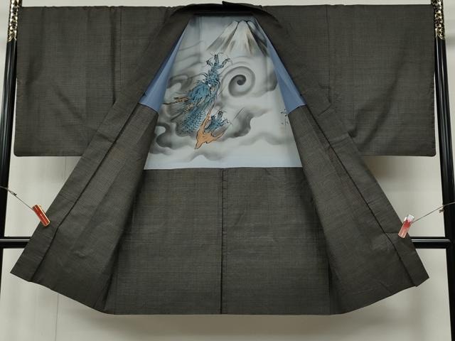 平和屋着物●男性　本場大島紬　アンサンブル　100亀甲　総詰め　正絹　逸品　CABF3351ut