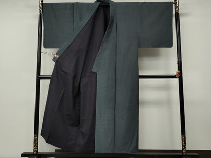 平和屋着物●男性　本場大島紬　アンサンブル　亀甲柄　正絹　逸品　未使用　CABF3353ut