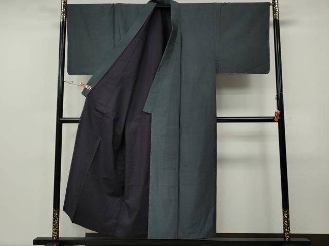 平和屋着物●男性　本場大島紬　アンサンブル　亀甲柄　正絹　逸品　未使用　CABF3353ut