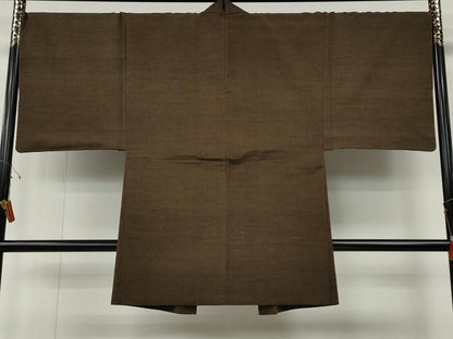 平和屋着物●男性　紬　アンサンブル　霞文　正絹　逸品　CABF3354ut