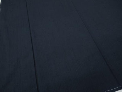 平和屋着物●男性　紬　アンサンブル　濃藍色　正絹　逸品　未使用　CABF3355ut