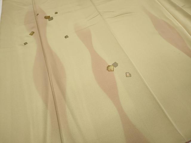 平和屋着物●訪問着　駒刺繍　破れ色紙立涌文　金銀彩　大丸扱い　正絹　逸品　未使用　CABF3356ut