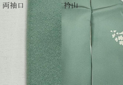 平和屋着物●訪問着　友禅　作家物　枝桜文　暈し染め　正絹　逸品　CABF3357ut