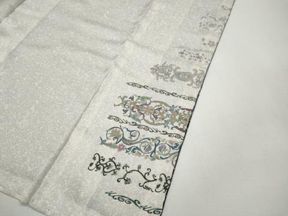 平和屋着物●訪問着　横段花唐草文　暈し染め　さが美扱い　正絹　逸品　CABF3360ut