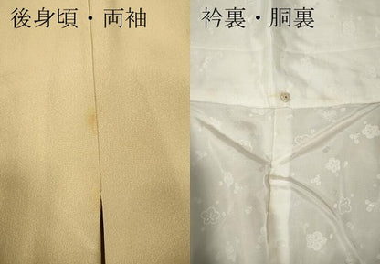平和屋着物●訪問着　友禅　草花尽くし　暈し染め　正絹　逸品　CABF3365ut