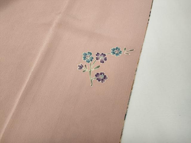 平和屋着物▼訪問着　切嵌吉祥花文　鬼しぼ縮緬　正絹　逸品　CABF3367ut