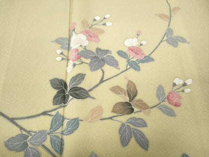 平和屋着物●訪問着　友禅　作家物　枝花文　暈し染め　正絹　逸品　CABF3369ut