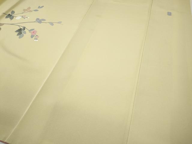 平和屋着物●訪問着　友禅　作家物　枝花文　暈し染め　正絹　逸品　CABF3369ut