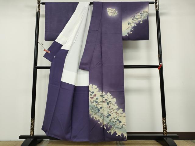 平和屋着物●訪問着　手描き　枝花文　暈し染め　さが美扱い　正絹　逸品　CABF3370ut