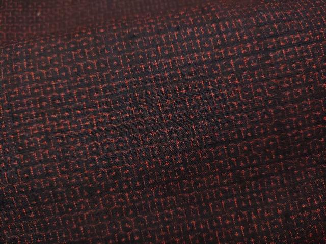 平和屋着物●結城紬　80亀甲　総詰め　正絹　逸品　CABF3371ut