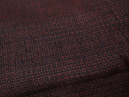 平和屋着物●結城紬　80亀甲　総詰め　正絹　逸品　CABF3371ut