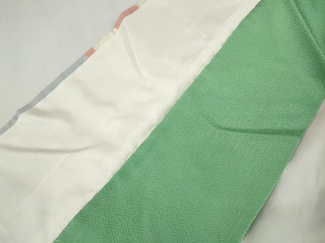 平和屋着物●訪問着　地紙枝垂れ桜文　金彩　正絹　逸品　CABF3378ut
