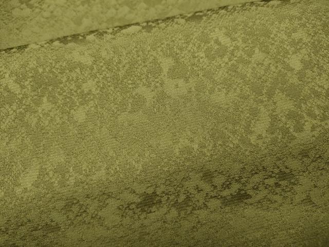 平和屋着物●上質な色無地　霞地紋　国防色　正絹　逸品　CABF3389ut