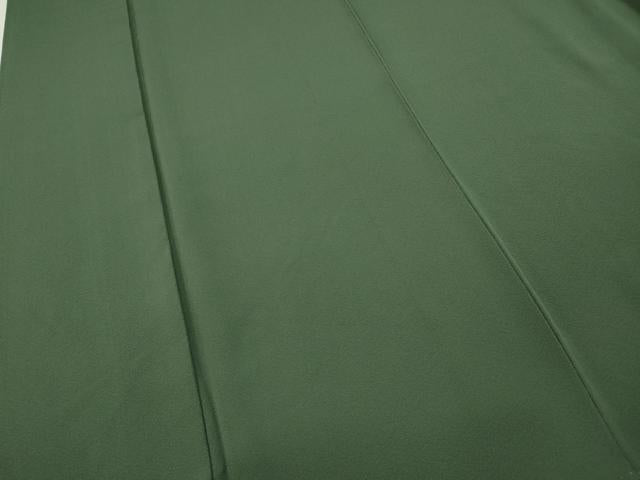 平和屋着物●上質な色無地　作家物　柳煤竹色　正絹　逸品　未使用　CABF3390ut