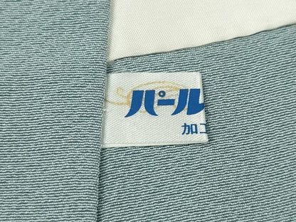 平和屋着物●上質な色無地　秘色色　正絹　逸品　未使用　CABF3394ut
