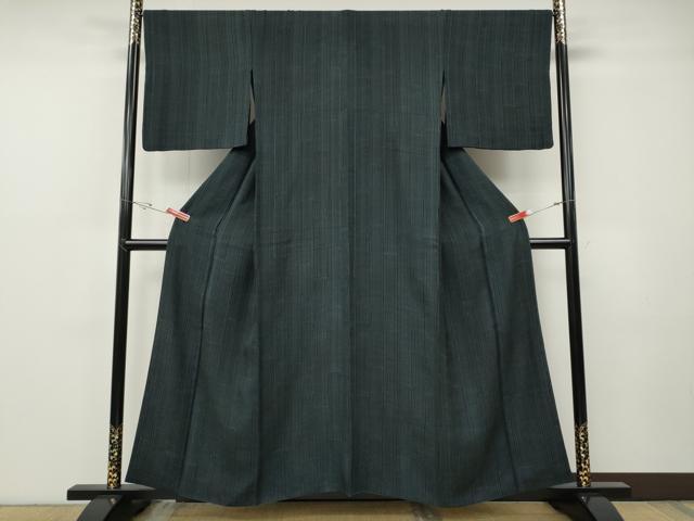 平和屋着物●上質な小紋　縞　胴抜き仕立て　やまと誂製　正絹　逸品　CABF3396ut