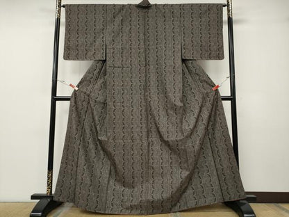 平和屋着物●本場大島紬　9マルキ　吉祥花間道　正絹　逸品　CABF3403ut