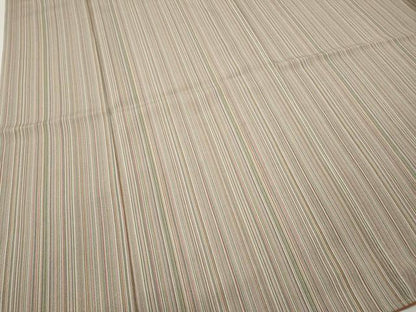 平和屋着物●上質な小紋　縞　正絹　逸品　未使用　CABF3405ut