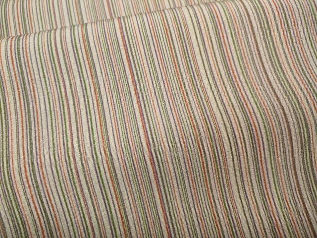 平和屋着物●上質な小紋　縞　正絹　逸品　未使用　CABF3405ut