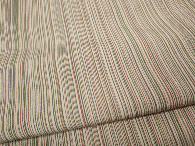 平和屋着物●上質な小紋　縞　正絹　逸品　未使用　CABF3405ut