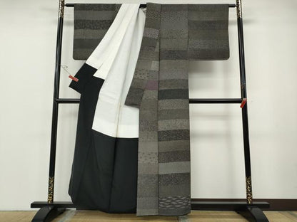 平和屋着物●江戸小紋　伝統工芸士　青木啓作　百柄　正絹　逸品　CABF3413ut