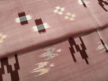 平和屋着物●本場琉球絣　正絹　逸品　未使用　CABF3414ut